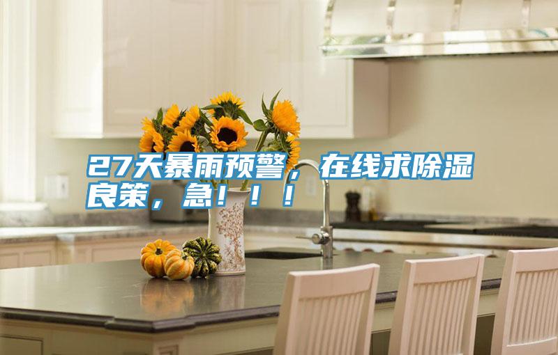 27天暴雨預警，在線求除濕良策，急！?。?></div>
								<div   id=