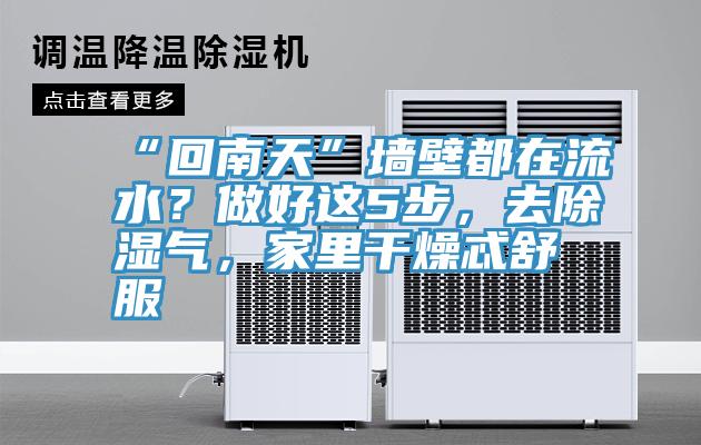 “回南天”墻壁都在流水？做好這5步，去除濕氣，家里干燥忒舒服
