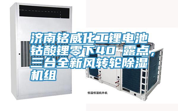 濟(jì)南銘威化工鋰電池鈷酸鋰零下40℃露點(diǎn)，三臺(tái)全新風(fēng)轉(zhuǎn)輪除濕機(jī)組