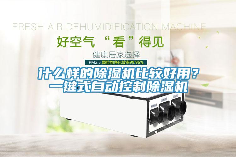 什么樣的除濕機比較好用？一鍵式自動控制除濕機