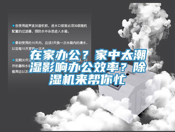在家辦公？家中太潮濕影響辦公效率？除濕機來幫你忙