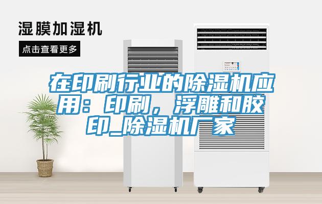 在印刷行業(yè)的除濕機(jī)應(yīng)用：印刷，浮雕和膠印_除濕機(jī)廠家