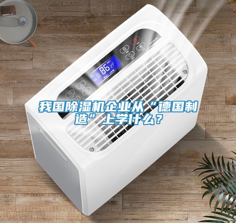 我國除濕機(jī)企業(yè)從“德國制造”上學(xué)什么？