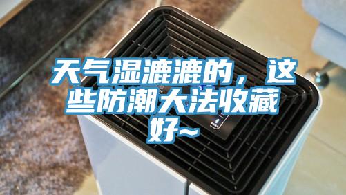 天氣濕漉漉的，這些防潮大法收藏好~
