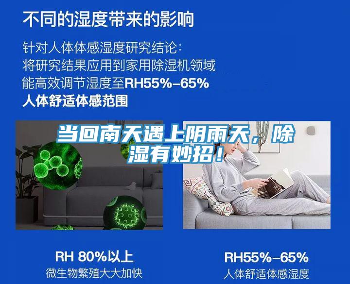 當(dāng)回南天遇上陰雨天，除濕有妙招！