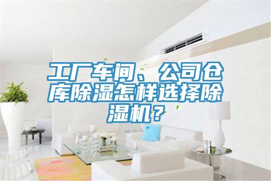 工廠車間、公司倉庫除濕怎樣選擇除濕機？