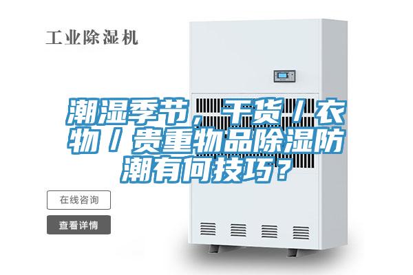 潮濕季節(jié)，干貨／衣物／貴重物品除濕防潮有何技巧？