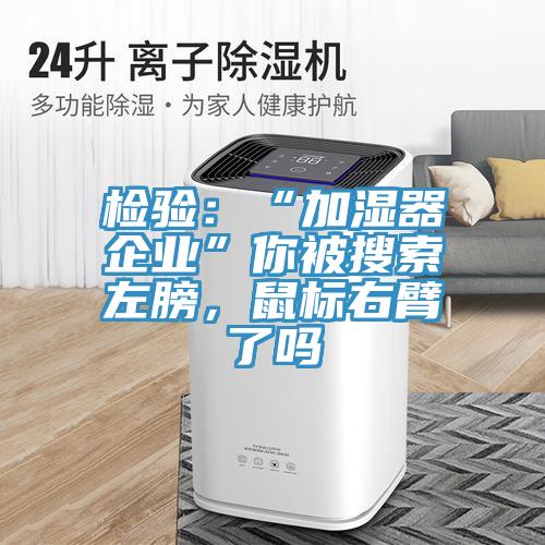 檢驗(yàn)：“加濕器企業(yè)”你被搜索左膀，鼠標(biāo)右臂了嗎