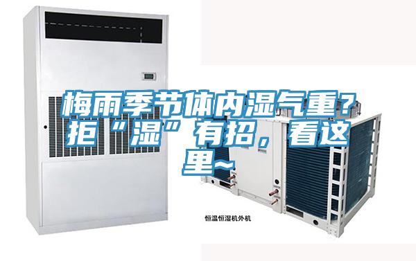 梅雨季節(jié)體內(nèi)濕氣重？拒“濕”有招，看這里~