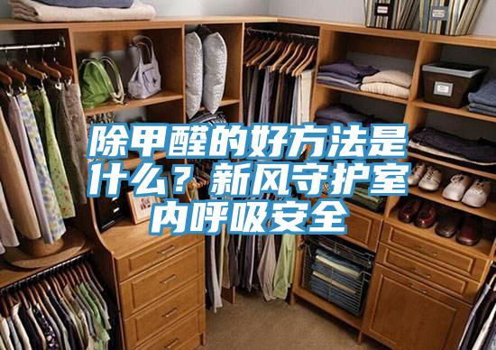 除甲醛的好方法是什么？新風守護室內(nèi)呼吸安全