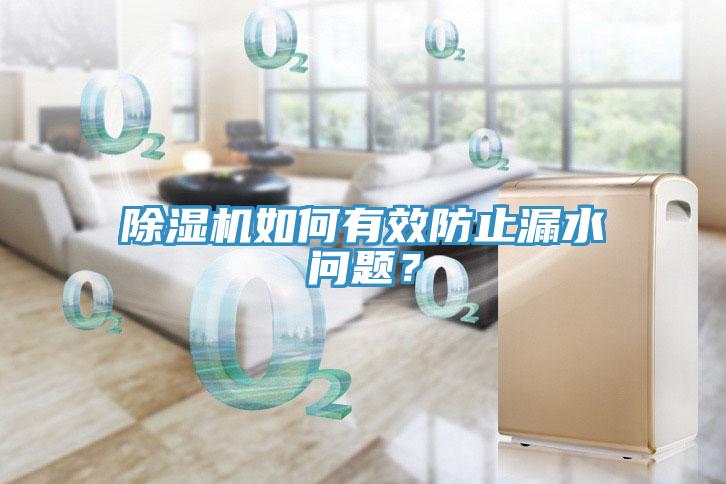 除濕機如何有效防止漏水問題？
