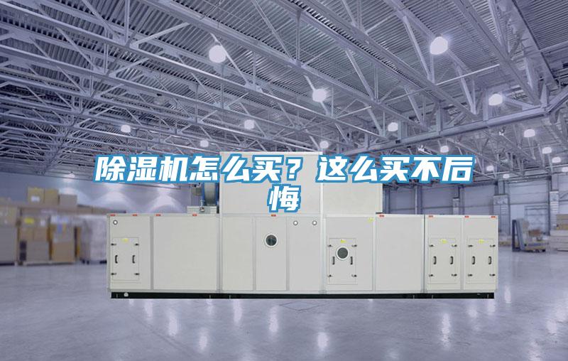 除濕機怎么買？這么買不后悔