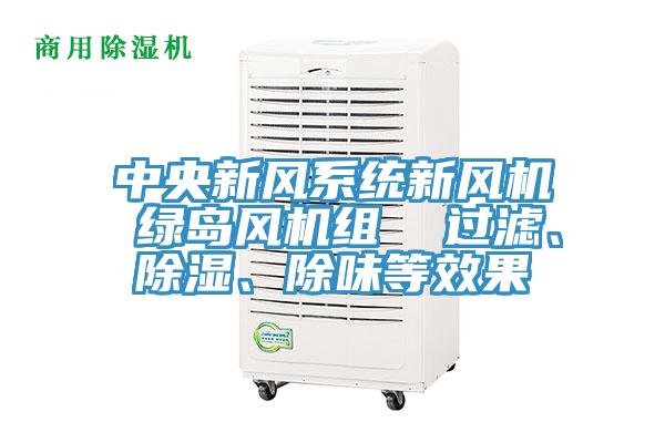 中央新風(fēng)系統(tǒng)新風(fēng)機(jī) 綠島風(fēng)機(jī)組  過濾、除濕、除味等效果