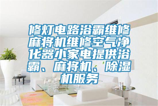 修燈電路浴霸維修麻將機維修空氣凈化器小家電提供浴霸、麻將機、除濕機服務(wù)