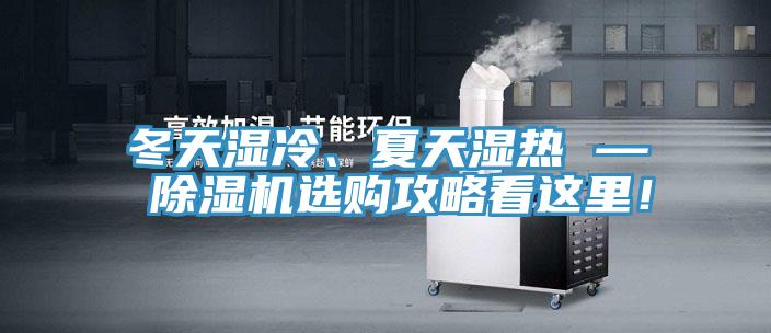 冬天濕冷、夏天濕熱 — 除濕機(jī)選購攻略看這里！