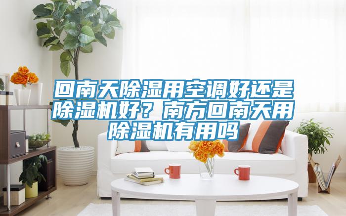 回南天除濕用空調(diào)好還是除濕機(jī)好？南方回南天用除濕機(jī)有用嗎