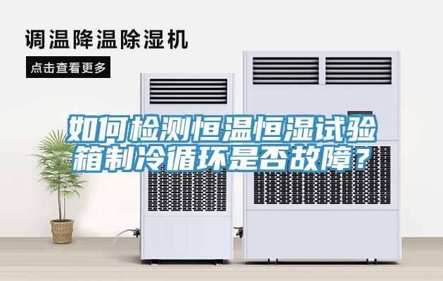 如何檢測(cè)恒溫恒濕試驗(yàn)箱制冷循環(huán)是否故障？