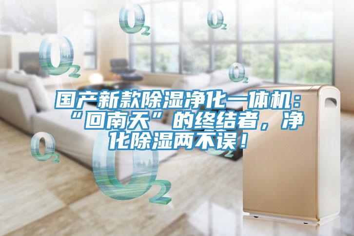 國產(chǎn)新款除濕凈化一體機：“回南天”的終結(jié)者，凈化除濕兩不誤！