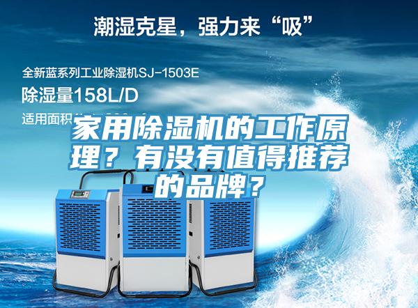 家用除濕機的工作原理？有沒有值得推薦的品牌？