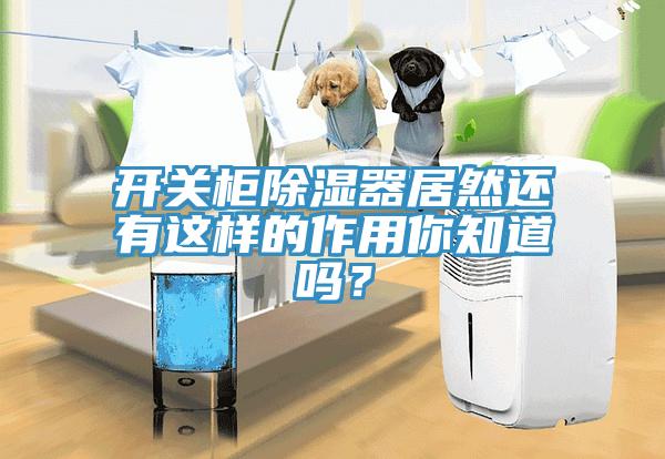 開關(guān)柜除濕器居然還有這樣的作用你知道嗎？