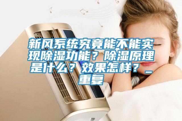 新風(fēng)系統(tǒng)究竟能不能實現(xiàn)除濕功能？除濕原理是什么？效果怎樣？_重復(fù)