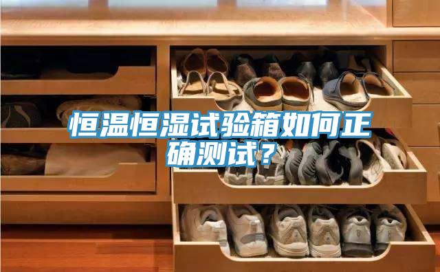 恒溫恒濕試驗箱如何正確測試？