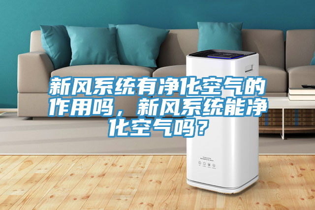 新風(fēng)系統(tǒng)有凈化空氣的作用嗎，新風(fēng)系統(tǒng)能凈化空氣嗎？