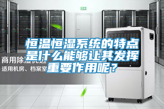 恒溫恒濕系統(tǒng)的特點是什么能夠讓其發(fā)揮重要作用呢？