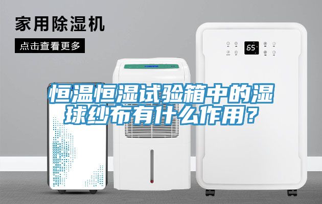 恒溫恒濕試驗(yàn)箱中的濕球紗布有什么作用？