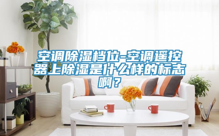 空調除濕檔位-空調遙控器上除濕是什么樣的標志啊？