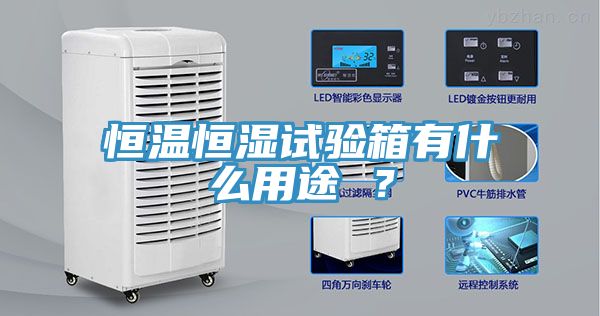 恒溫恒濕試驗(yàn)箱有什么用途 ？