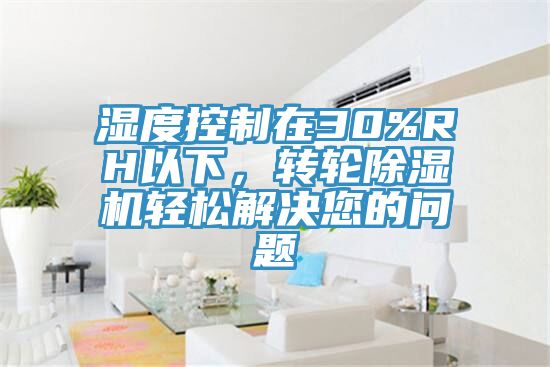 濕度控制在30%RH以下，轉(zhuǎn)輪除濕機(jī)輕松解決您的問(wèn)題