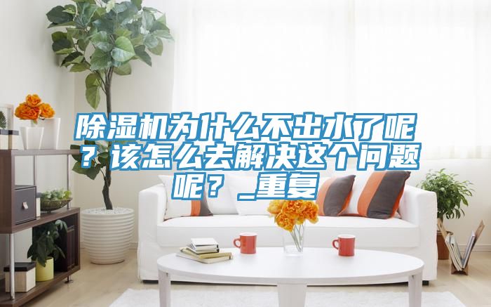 除濕機(jī)為什么不出水了呢？該怎么去解決這個(gè)問(wèn)題呢？_重復(fù)
