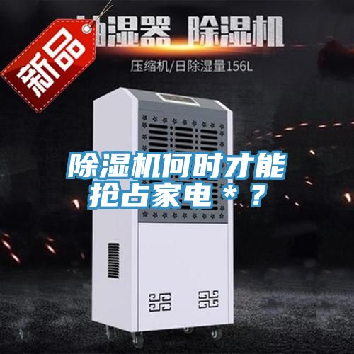 除濕機何時才能搶占家電＊？
