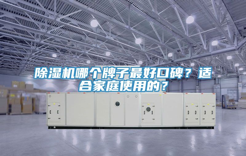 除濕機哪個牌子最好口碑？適合家庭使用的？